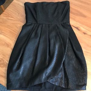 Alice & Olivia Shimmery Black Cocktail Dress